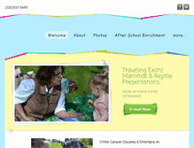 Tablet Screenshot of crittercaravan.com